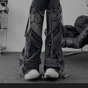 NWT Black Punk Bondage Pants M/L